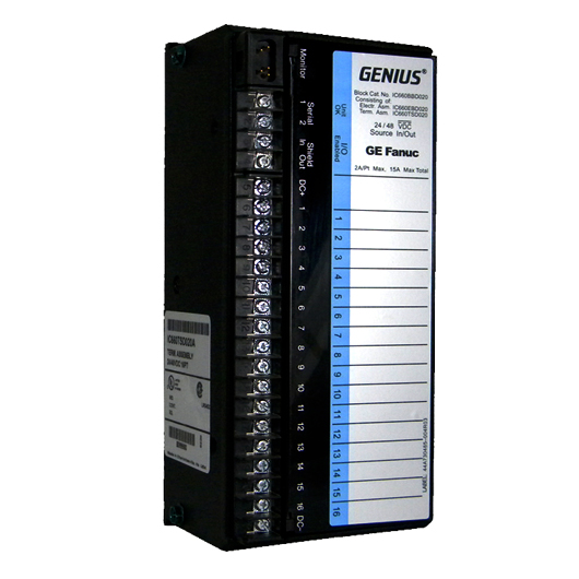 IC660BBD020 | GE Fanuc 16-Circuit Source/Sink I/O Blocks