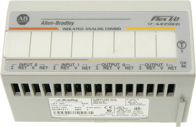 1794-IF2XOF2I | Allen Bradley FLEX Analog Combination I/O Module