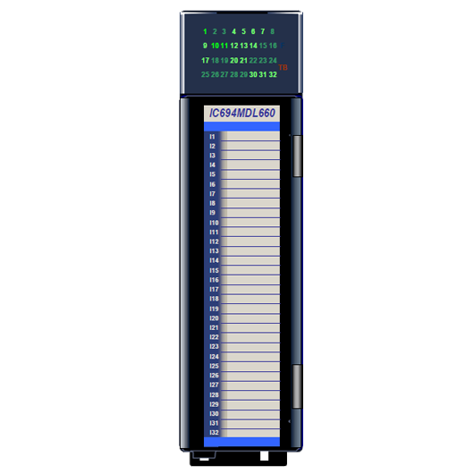 IC694MDL660 | GE Fanuc 24 VDC Positive/Negative Logic Input Module