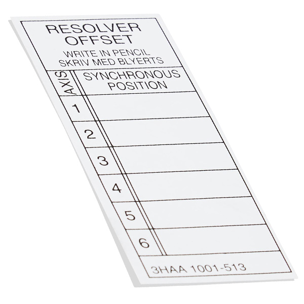 3HAA1001-513 | ABB Instruction Label