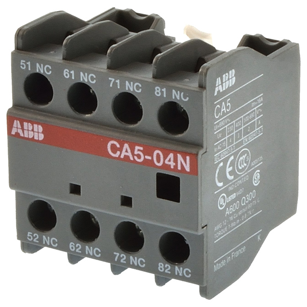 1SBN010040R1204 | ABB CA5-04N Auxiliary Contact Block