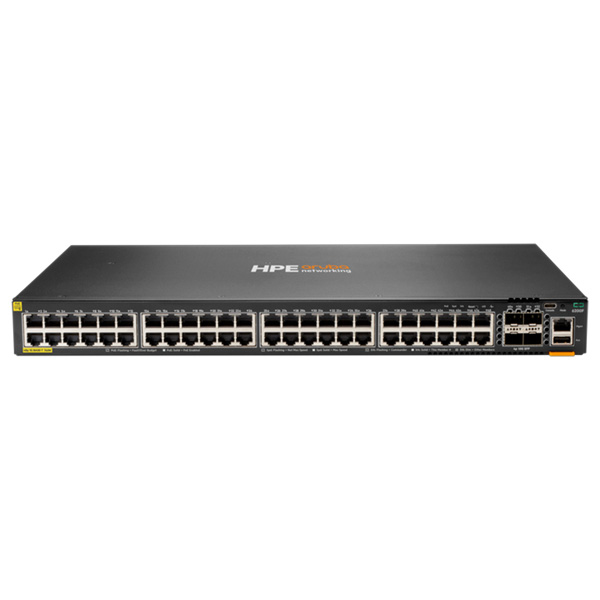 JL728A | HPE Aruba Networking CX 6200F 48G Class4 PoE 4SFP+ 740W Switch