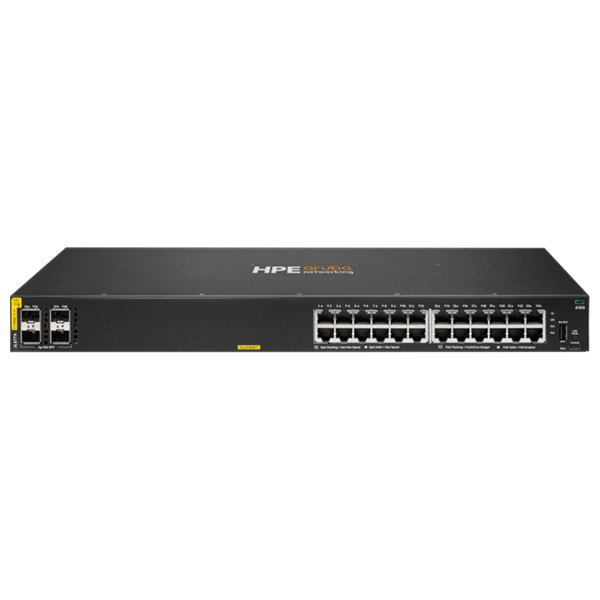 JL677A | HPE Aruba Networking CX 6100 24G Class4 PoE 4SFP+ 370W Switch