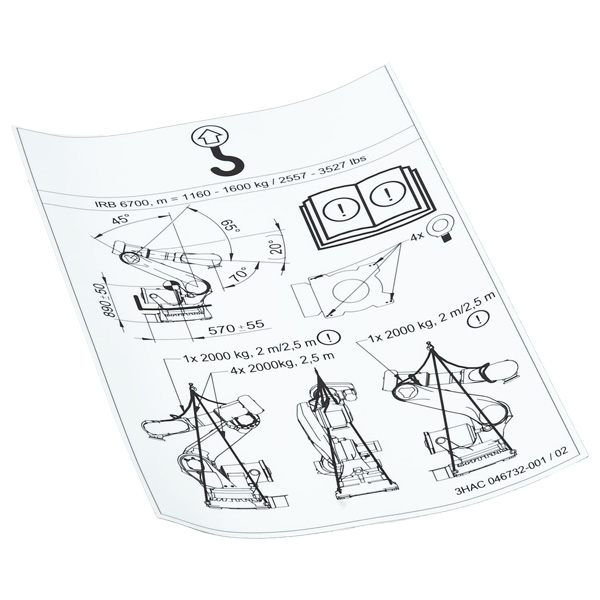 3HAC046732-001 | ABB Instruction Label
