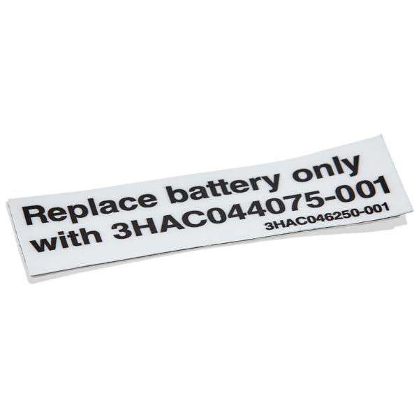 3HAC046250-001 | ABB Label Battery Replacement