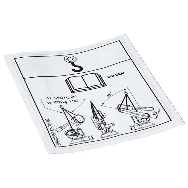 3HAC035142-001 | ABB Instruction Plate