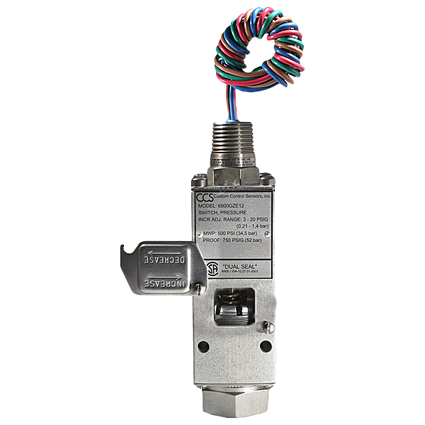 6900GZE16-7044 | CCS Dual-Snap 6900GZE Series Pressure Switch