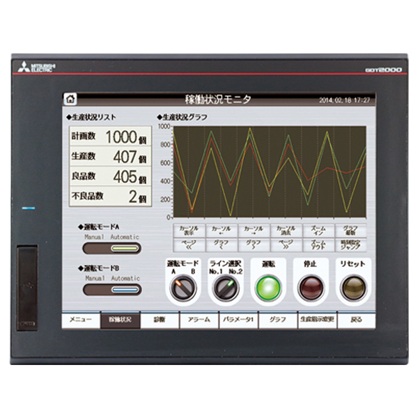 GT2512-STBA | Mitsubishi GOT2000 Series GT25 Touch Screen Panel