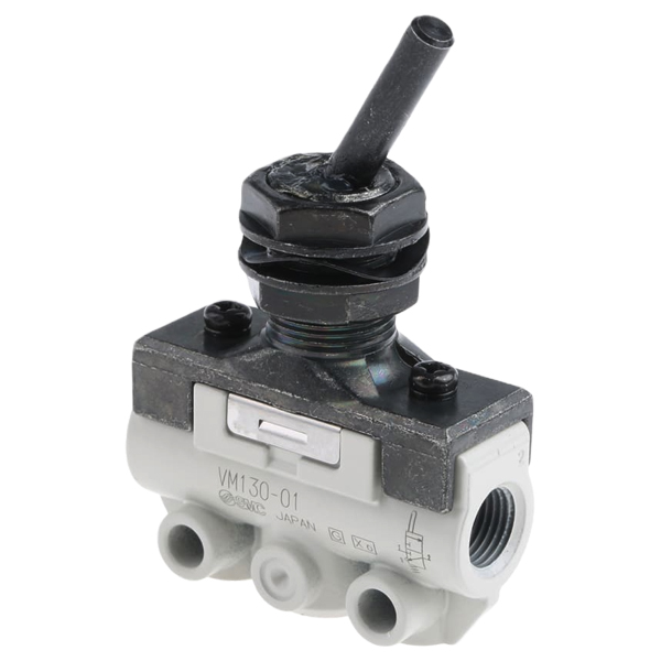 VM130-01-08A | SMC Toggle Lever Pneumatic Manual Control Valve VM100 Series