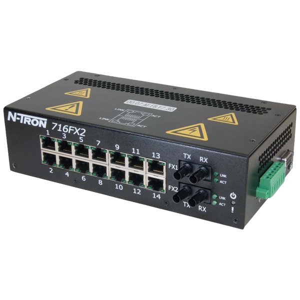 716FX2-ST | Red Lion 716FX2 Industrial Ethernet Switch