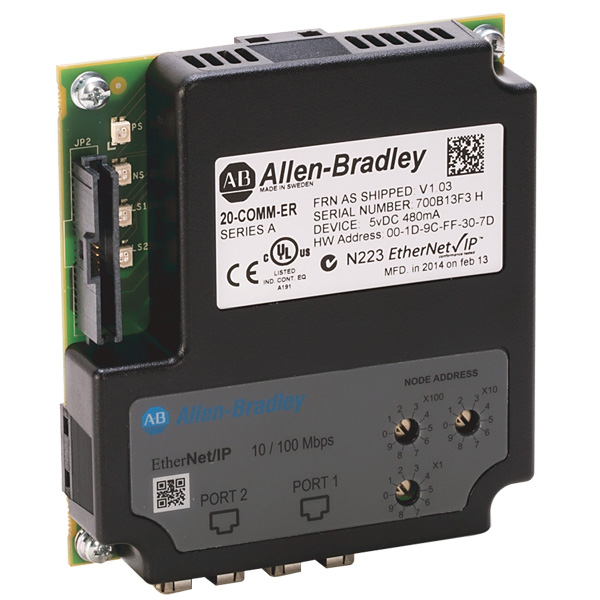 20-COMM-ER | Allen Bradley Dual-Port EtherNet/IP Communication Adapter