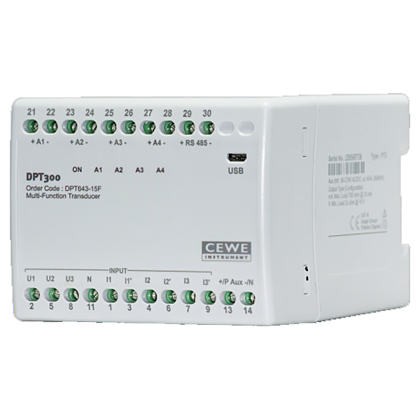 DPT643-12F | CEWE DPT300 Three Phase Multifunction Programmable Transducer