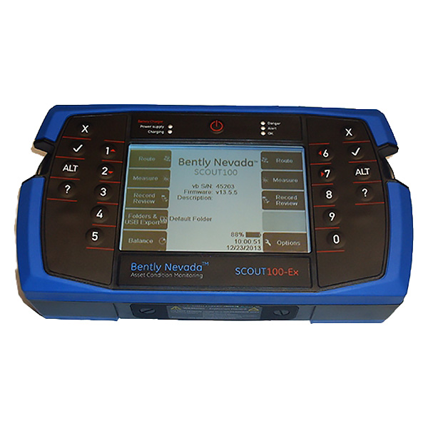 SCOUT100EX-02-NONE | Bently Nevada SCOUT100EX Vibration Data Collector, Analyzer and Balancer