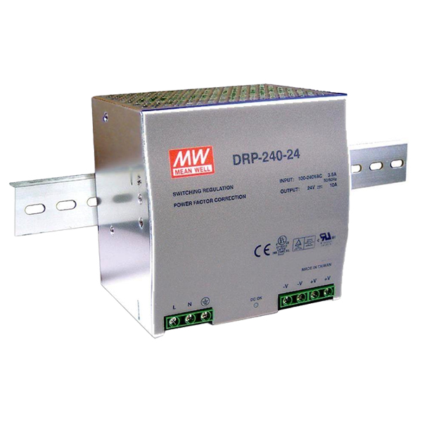 DRP-240-24 | Mean Well AC-DC Industrial DIN Rail Power Supply