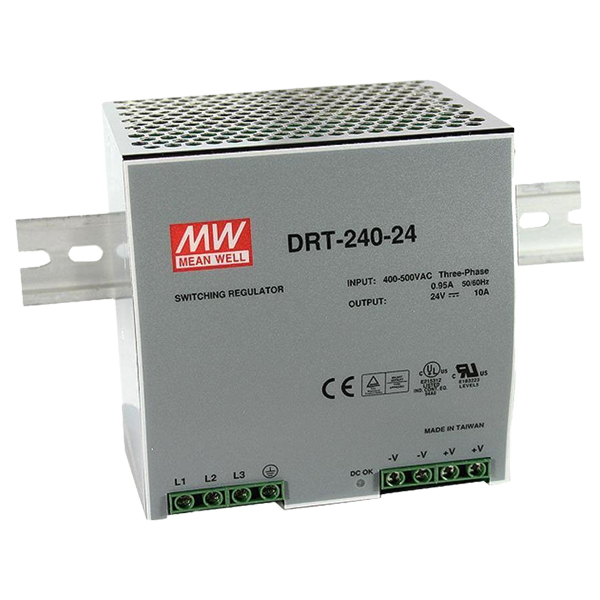 DRT-240-24 | Mean Well AC-DC Industrial DIN Rail Power Supply