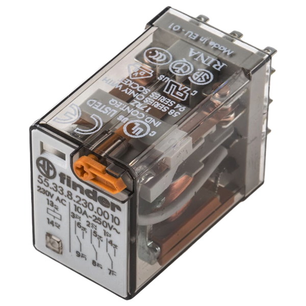 55.33.8.230.0010 | Finder 230V ac Coil Non-Latching Relay
