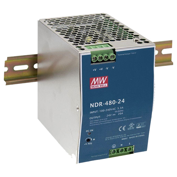 NDR-480-24 | Mean Well DIN Rail Power Supply