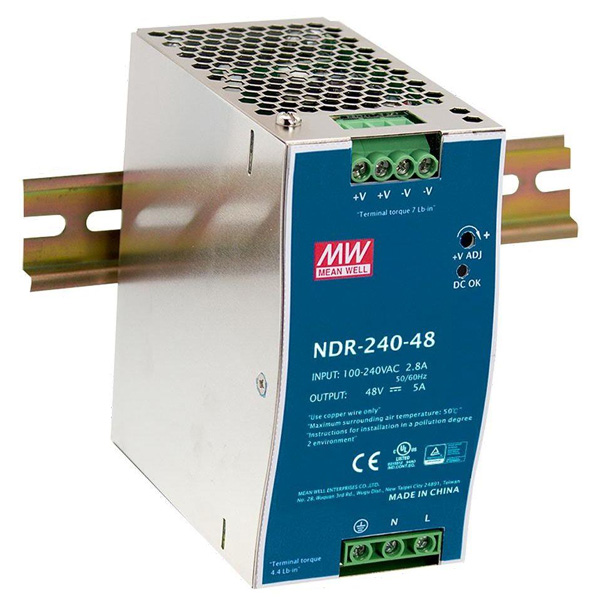 NDR-240-24 | Mean Well DIN Rail Power Supply