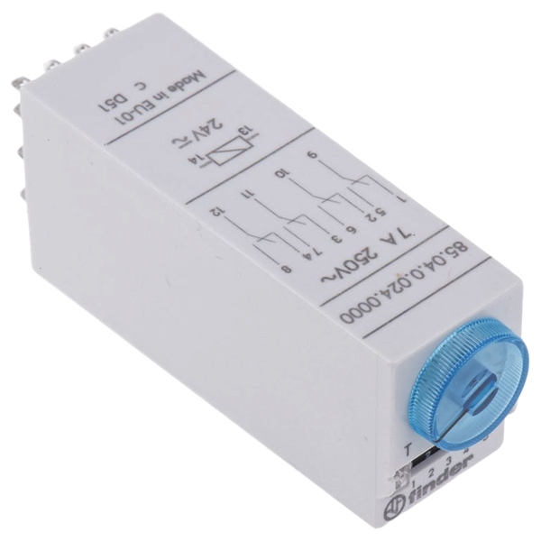 85.04.0.024.0000 | Finder 4PDT Multi Function Timer Relay