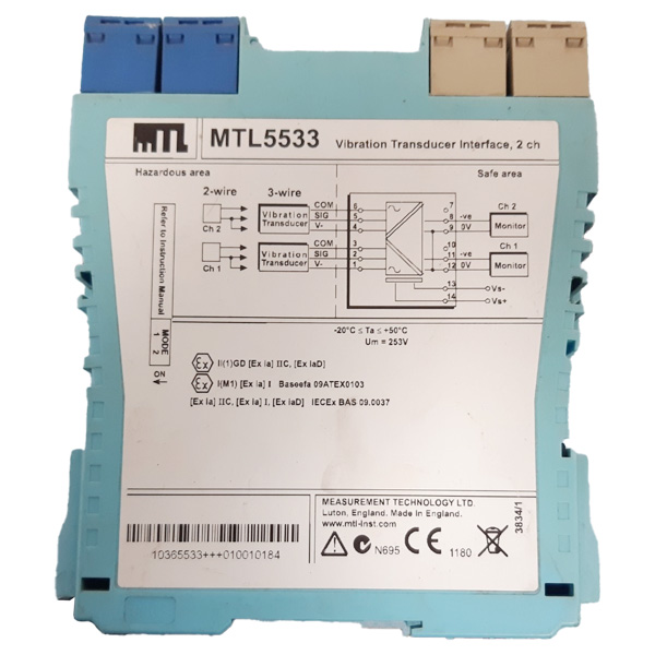 MTL5533 | MTL Vibration Transducer Interface