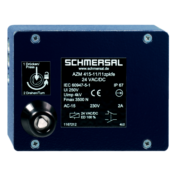 101167212 | Schmersal AZM 415-11/11ZPKFE 24VAC/DC