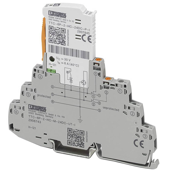 2906743 | TTC-6P-2-HC-M-24DC-UT-I | Phoenix Contact Surge Protection Device