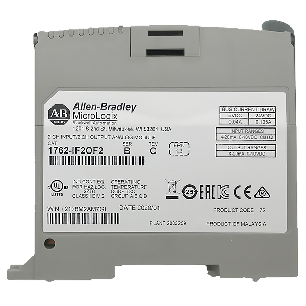 1762-IF2OF2 | Allen Bradley 4 Channel Analog Input/Output Module