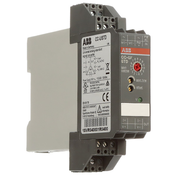 CC-U/STD | ABB CC-Range Universal Analog Standard Signal Converter