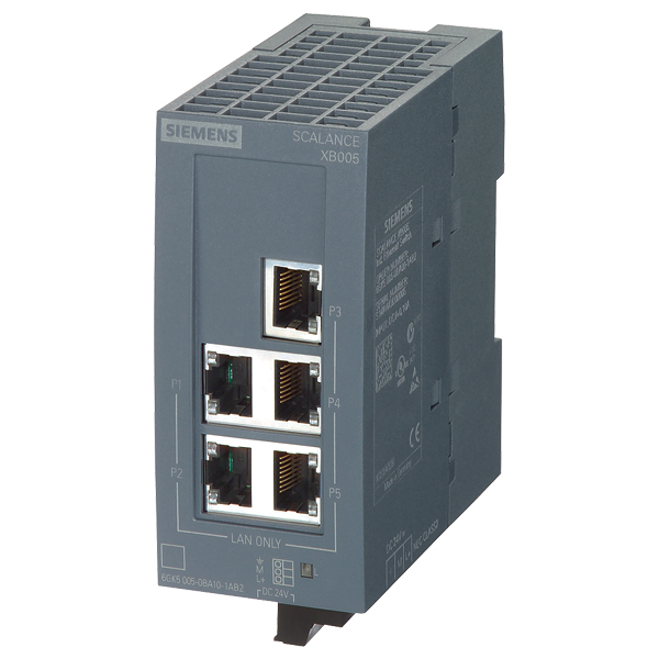 6GK5005-0BA00-1AB2 | Siemens SCALANCE XB005 Unmanaged Industrial Ethernet Switch