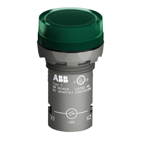 ISFA619403R5422 | ABB Compact Pilot Light Green LED 380-415V AC