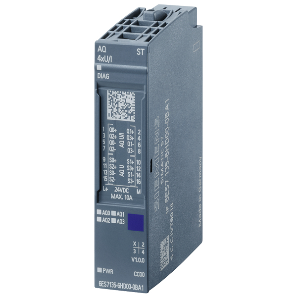 6ES7135-6HD00-0BA1 | Siemens SIMATIC ET 200SP Analog Output Module