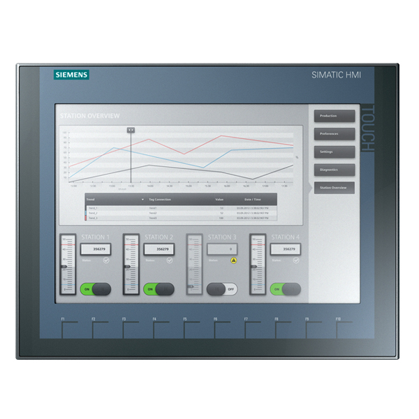 6AV2123-2MA03-0AX0 | Siemens SIMATIC HMI KTP1200 Basic Display Panel